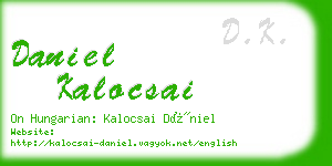 daniel kalocsai business card